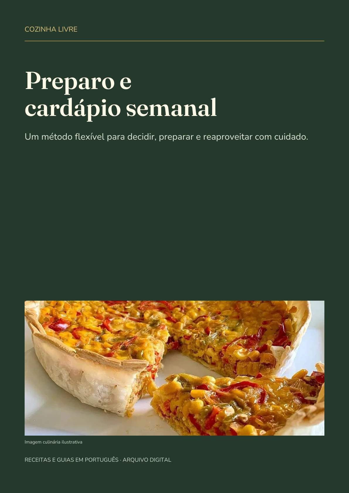 Capa real do PDF Preparo e cardápio semanal
