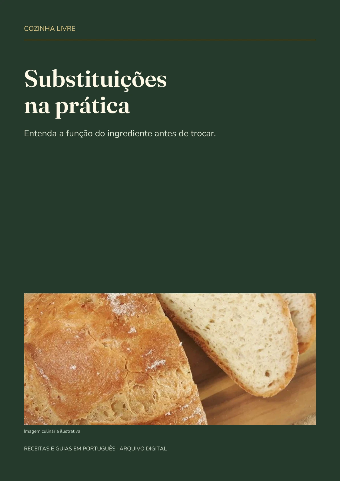 Capa real do PDF Substituições na prática