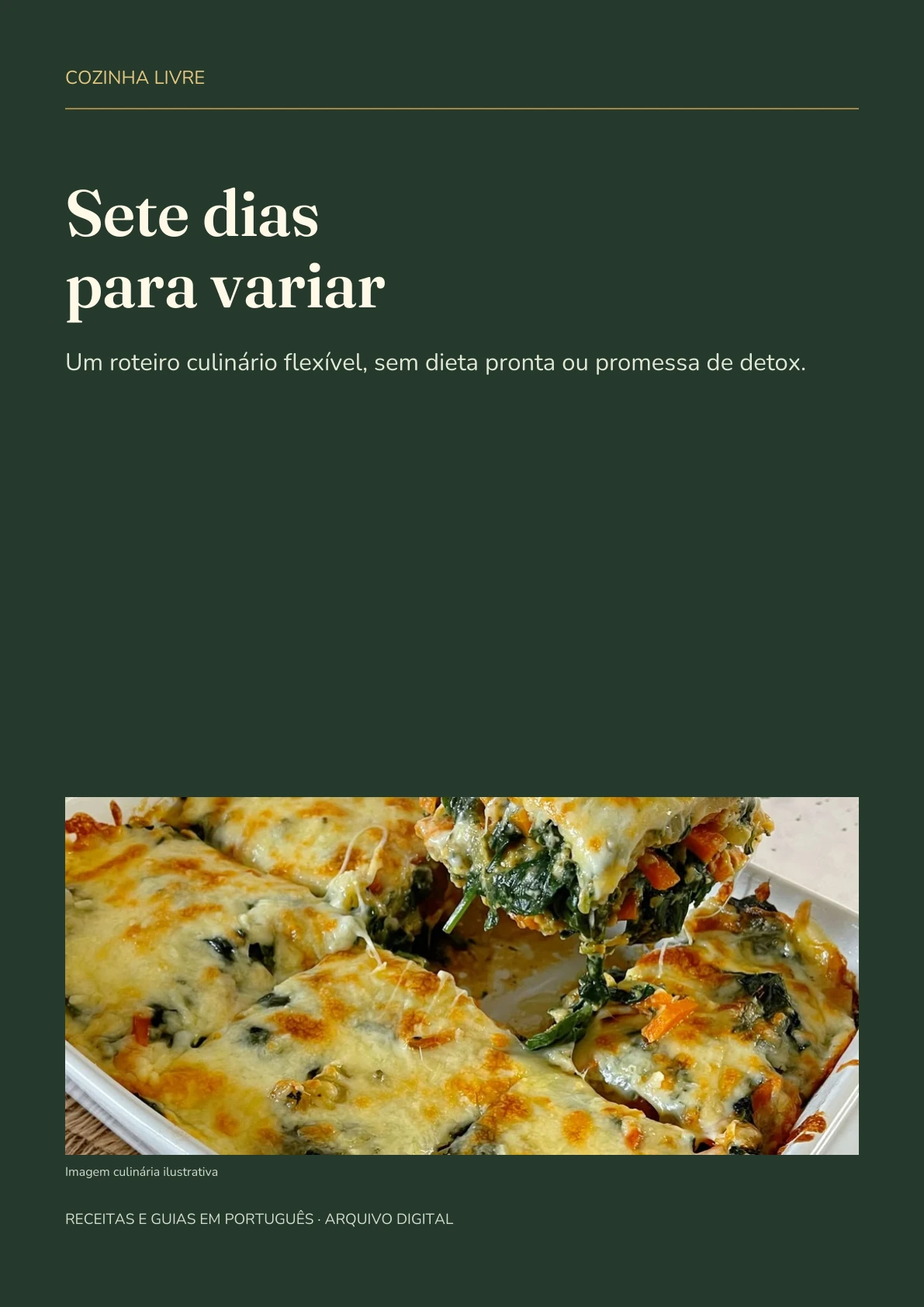 Capa real do PDF Sete dias para variar
