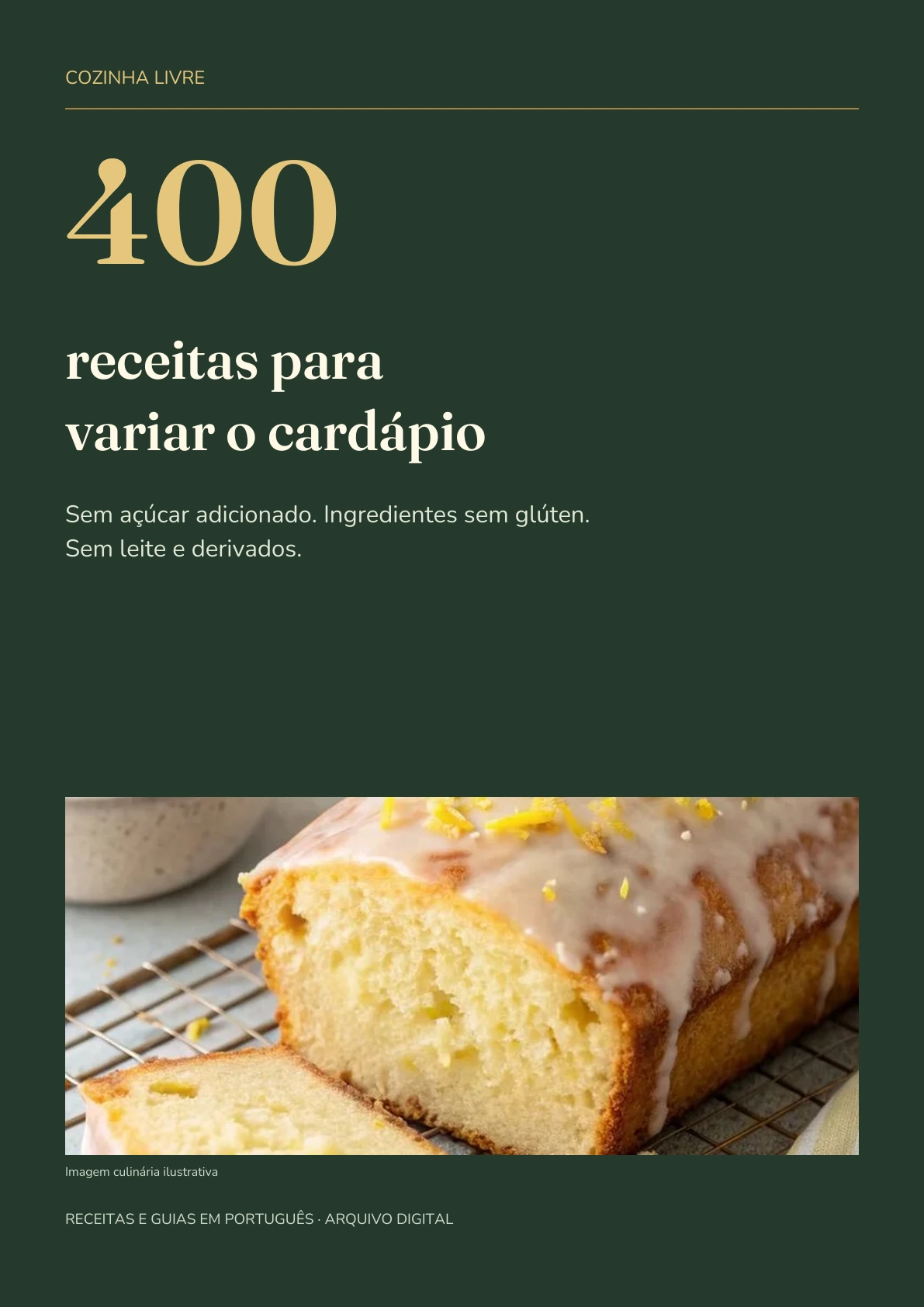 Capa do livro de receitas Cozinha Livre